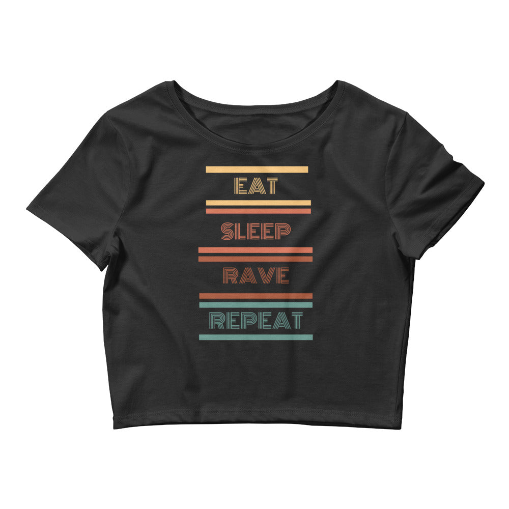 Retro Crop Top | Eat Rave Top | RAVEIFYE