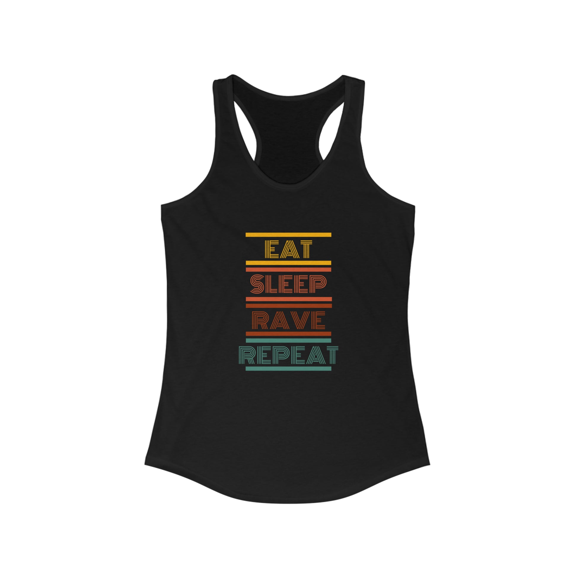 Eat Sleep Women's Tank Top | Retro Women's Tank Top | RAVEIFYE