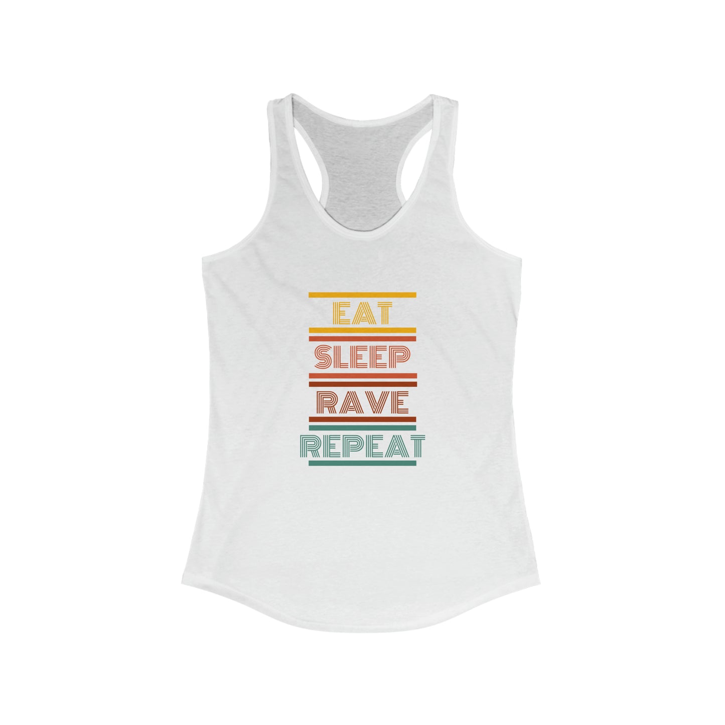 Eat Sleep Women's Tank Top | Retro Women's Tank Top | RAVEIFYE