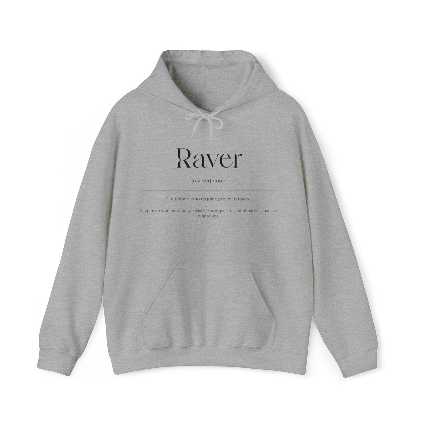 Raver Unisex Hoodie | Black Printed Hoodie | RAVEIFYE