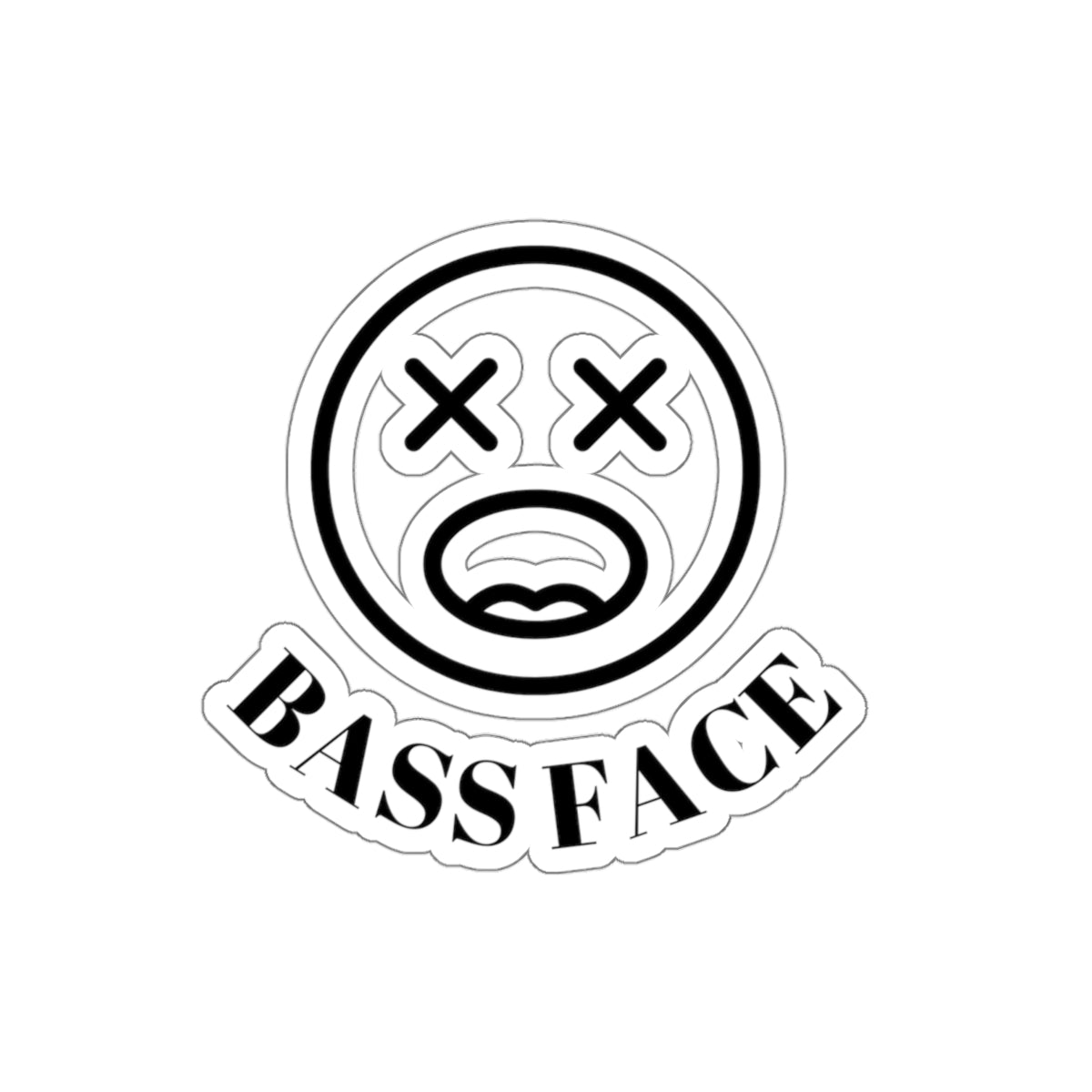 Bass Face Kiss-Cut Stickers