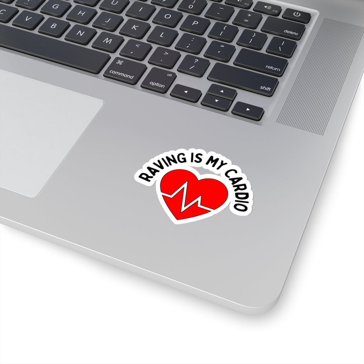 Laptop Cardio Kiss-Cut Stickers | Laptop Cardio Stickers | RAVEIFYE