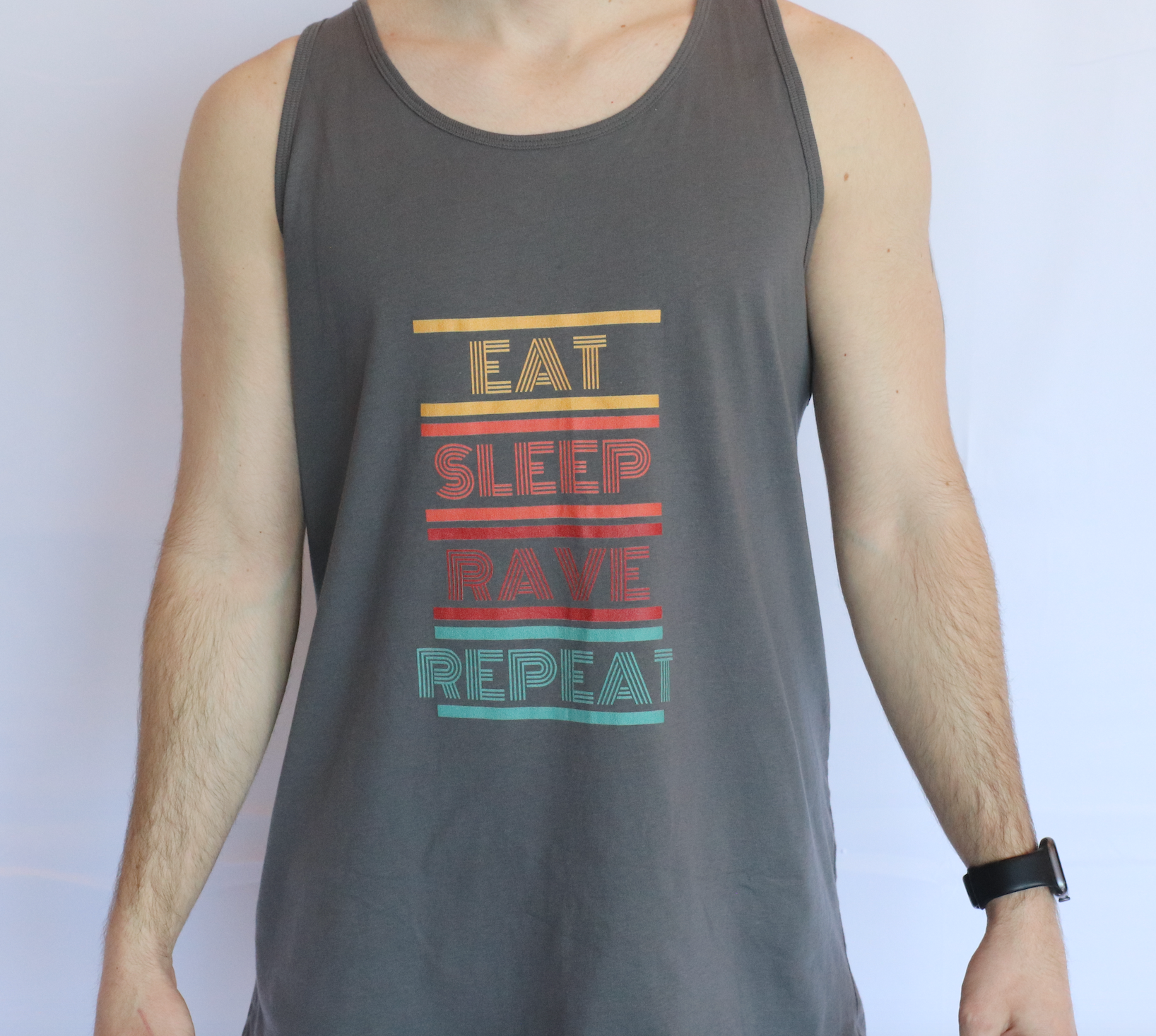 Retro Men's Tank Top | Black T-Shirt Tank Top | RAVEIFYE