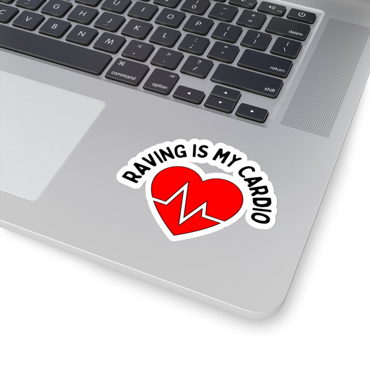 Laptop Cardio Kiss-Cut Stickers | Laptop Cardio Stickers | RAVEIFYE