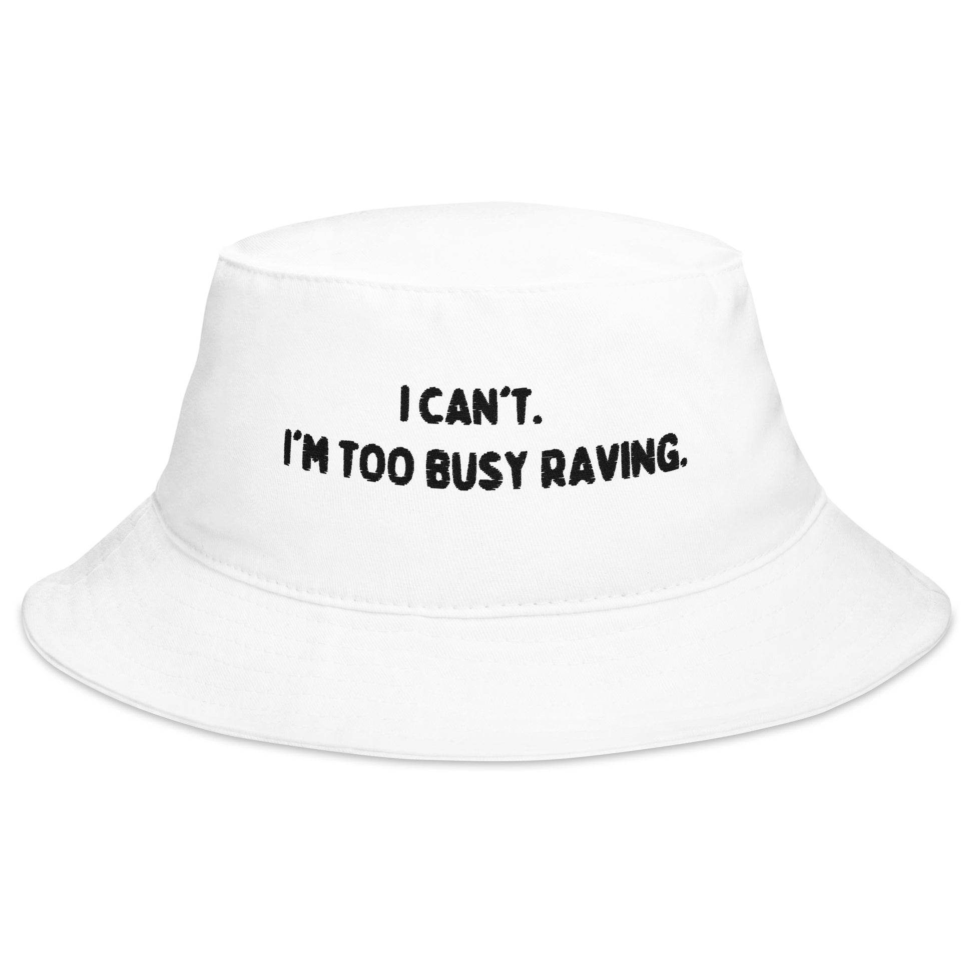 Black Bucket Hat | Raving Bucket Hat | RAVEIFYE