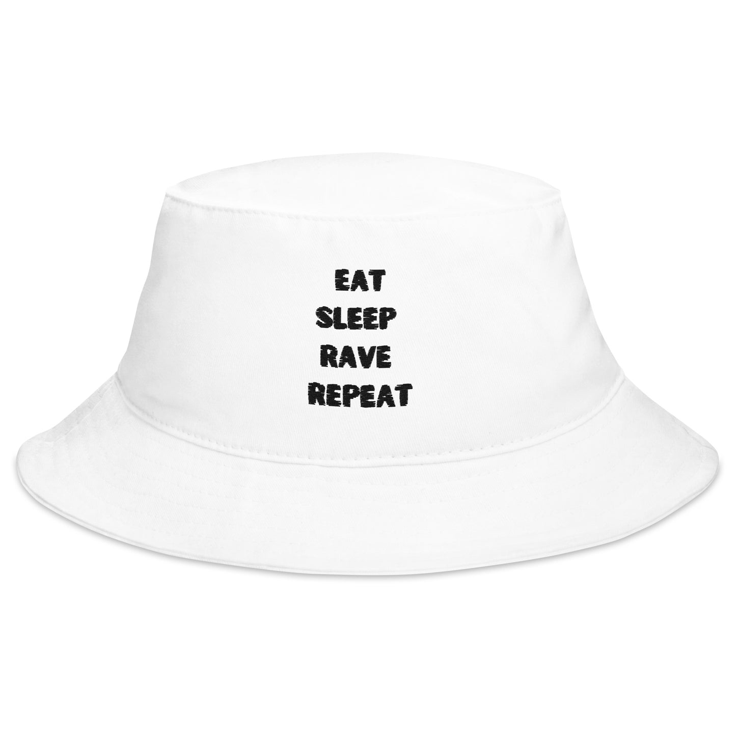 Eat Sleep Rave Repeat Bucket Hat | Funny Bob Bucket Hats | RAVEIFYE