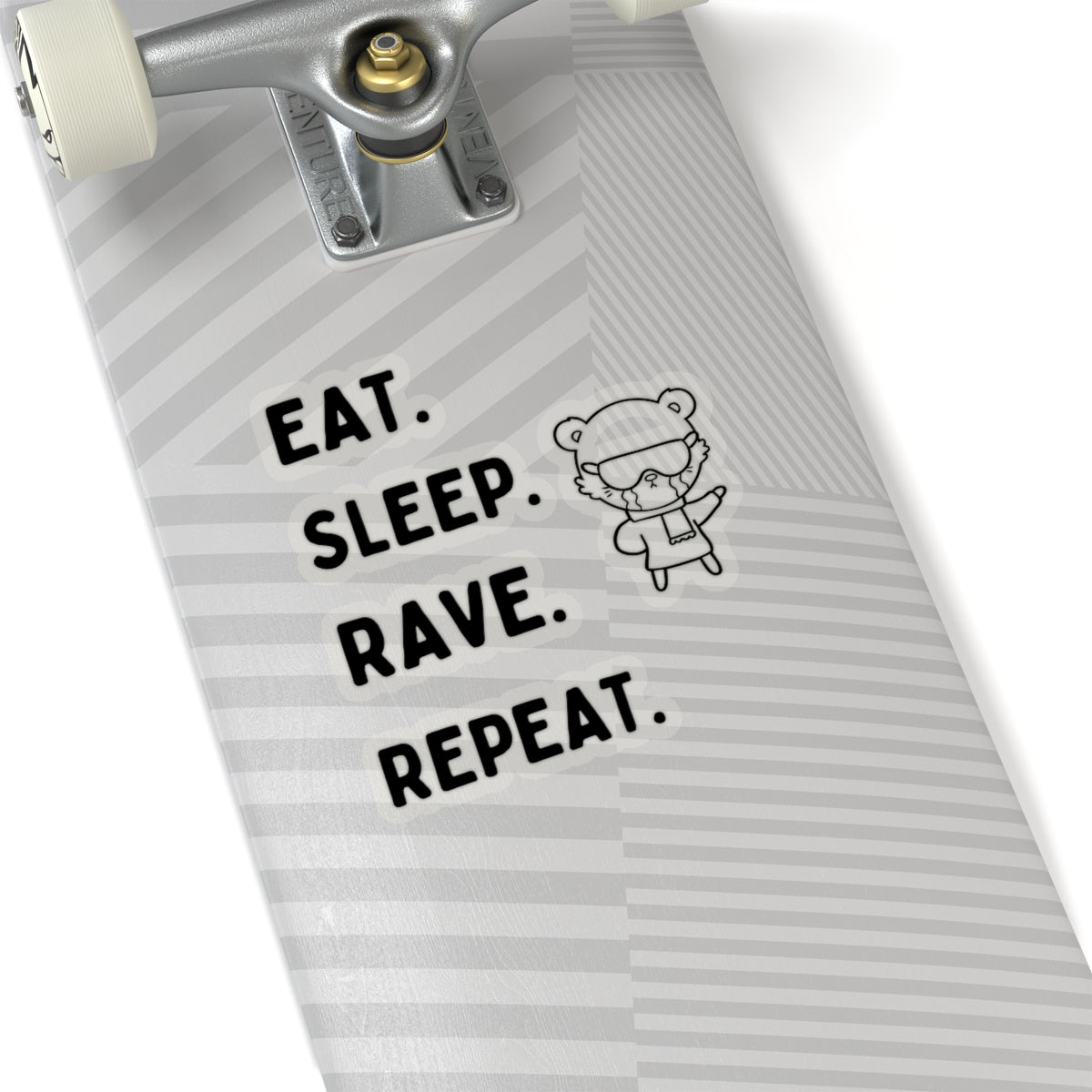 Eat Sleep Rave Repeat Kiss-Cut Stickers | Kiss-Cut Stickers | RAVEIFYE