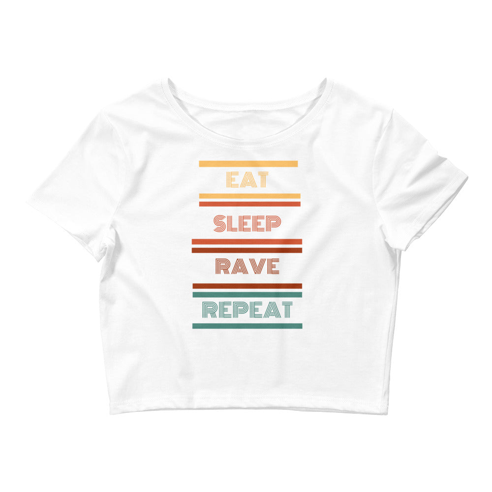 Retro Crop Top | Eat Rave Top |  RAVEIFYE