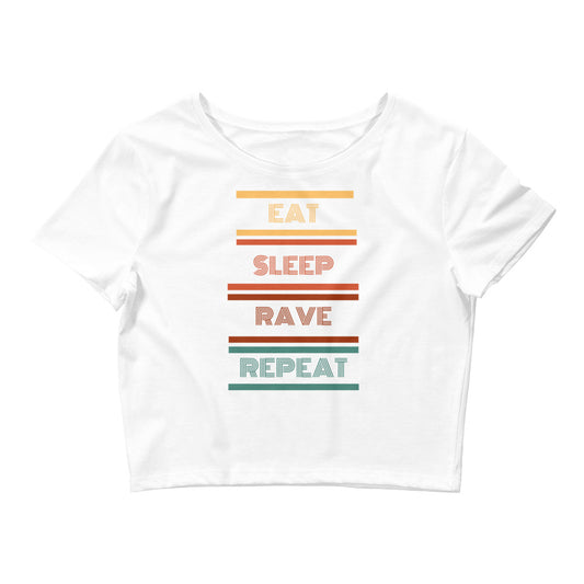 Retro Crop Top | Eat Rave Top |  RAVEIFYE